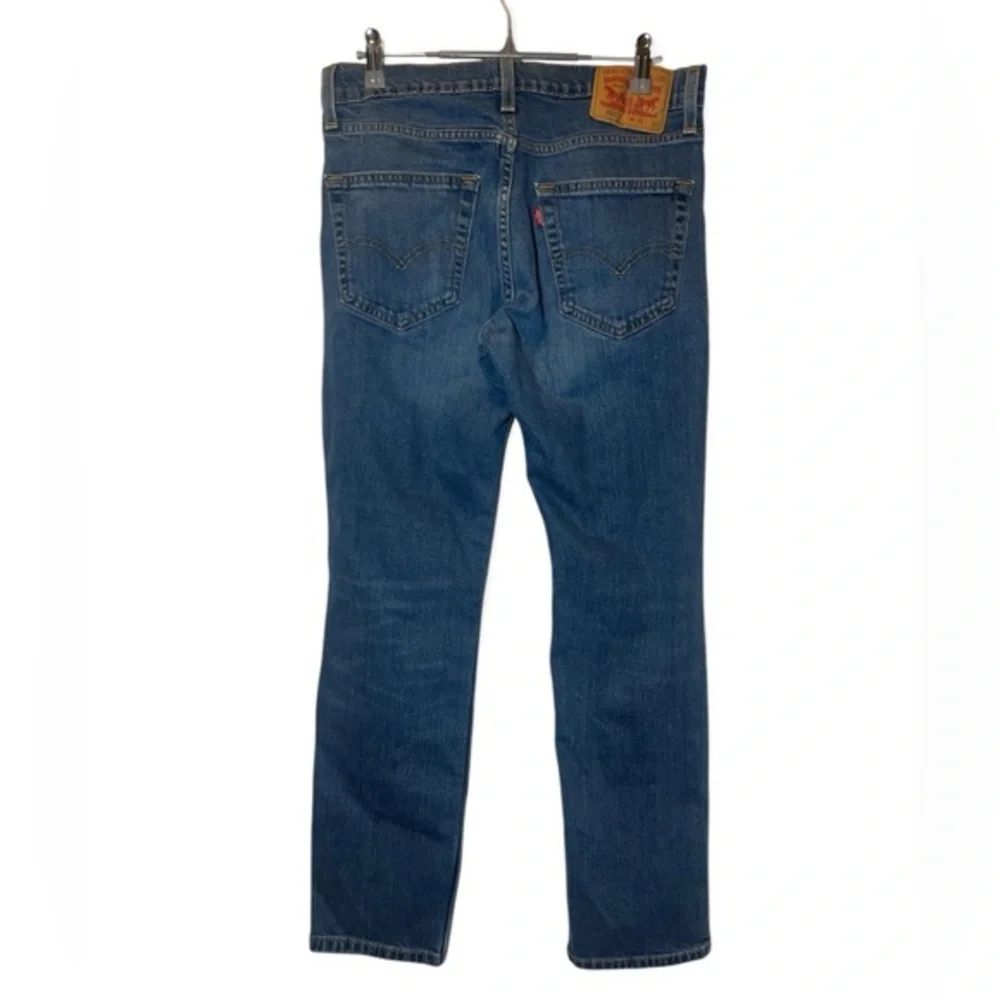 Levi 511 Men 31x30 (Actual 29 length) 5 Pocket 2018 Whisker Faded Denim‎ Jean